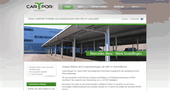 Desktop Screenshot of carportanlagen.com